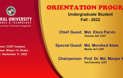 Orientation Program of Fall 2022 Held